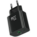Charger T65 33W 1xUSB-C 1xUSB-A fast charging