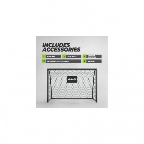 Jalgpallivärav VirtuFit Football Goal Premium - Heavy Duty Football Goal - 240 x 160 x 85 cm