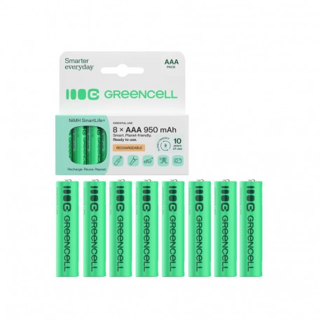 Rechargable batteries 8xAAA HR03 950mAh