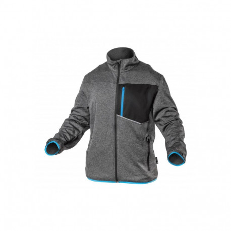 Hogert NISTER tehniline dressipluus HT5K900-XL, hall melanž/sinine, XL, 100% polüester, 200 g/m², tõ