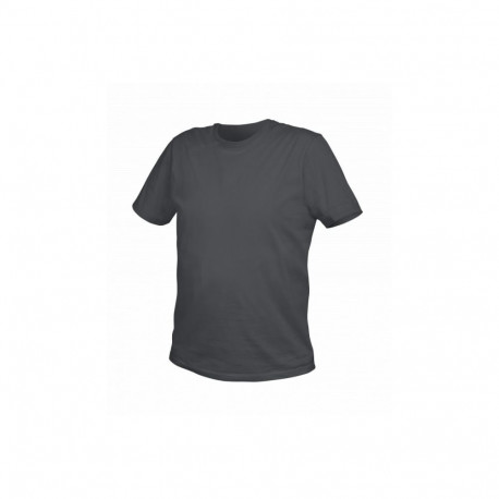 Hogert T-shirt graphite L HT5K410-L, 180 g/m², 100% cotton, universal, classic cut, narrow ribbed ne
