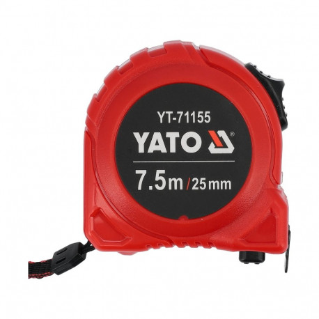 Yato YT-71155 Tape Measure, 7.5m, 25mm, steel, ABS, 2 locks, Class II
