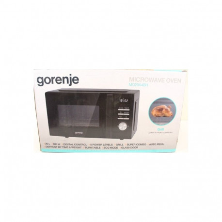 GORENJE SALE OUT. | Microwave Oven | MO20A4BH | Free standing | 800 W | 20 L | Grill | Black | DAMAG