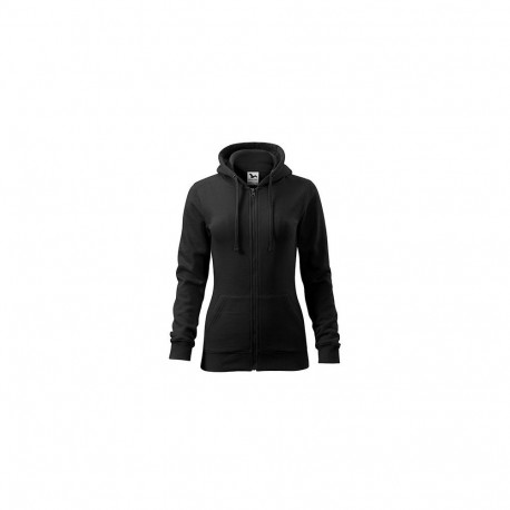Adler Trendy Zipper naiste dressipluus must XL