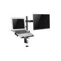 NEOMOUNTS Monitor/Screen and Notebook DeskMount clamp/grommet 10-32inch max 8kg Full motion black