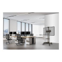 NEOMOUNTS Monitor/TV Mobile Floorstand 32inch-75inch 45kg VESA600x400 Height Adjust 103-153cm public