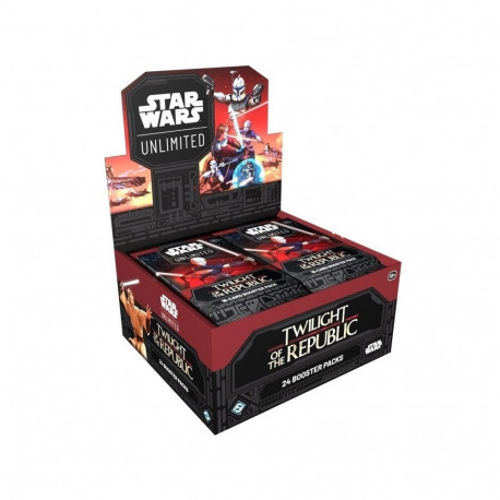 Collectible Card Game - Star Wars: Unlimited Twilight of the Republic Booster Box Set 24 Packs, 9 Co