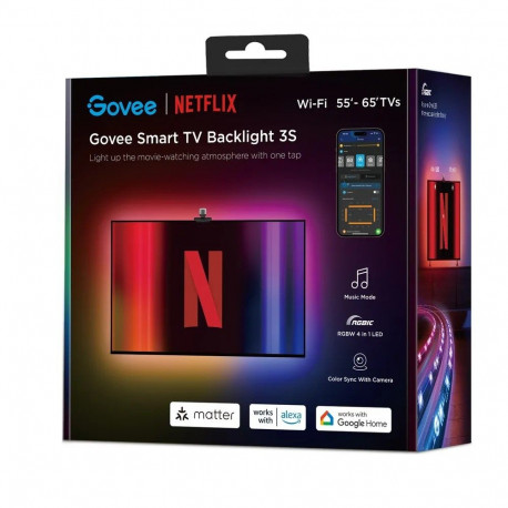 Smart Strip Light - Govee H6098 Wi-Fi/Bluetooth Multicolor LED Light Strip - RGB