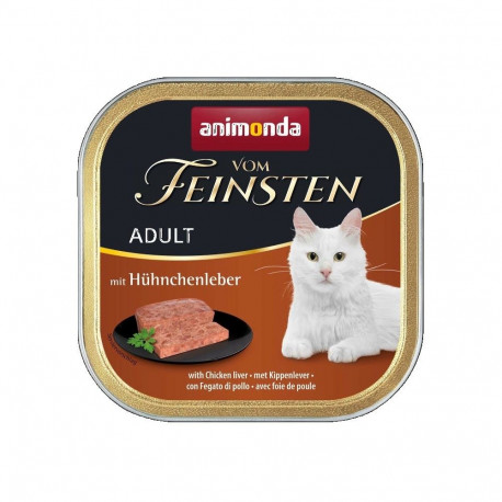 Cat Food - Animonda Vom Feinsten Adult Chicken Liver 100g Wet Food Grain-Free