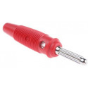 Hirschmann banana plug 4mm, red