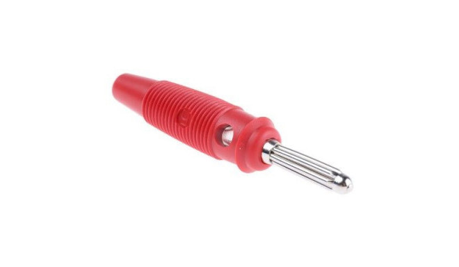 Hirschmann banaanpistik 4mm, punane