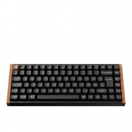 "Keychron K2 HE (schwarz/holz, DE-Layout, Gateron Double-Rail Magnetic Nebula, Aluminiumrahmen)"