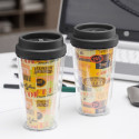 Glass with Lid - Coffee