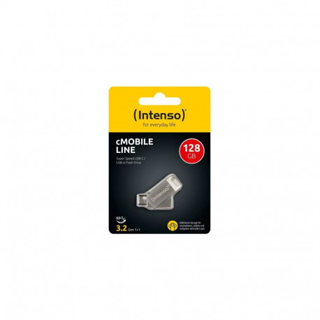 Intenso Pendrive 128GB cMobile Line USB 3.2, Silver EU (3536491)