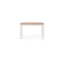 TABLE DINING WHITE/BROWN 120X68X76
