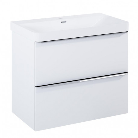 "cab+washbas komplekt soft masterjero 80 valge"