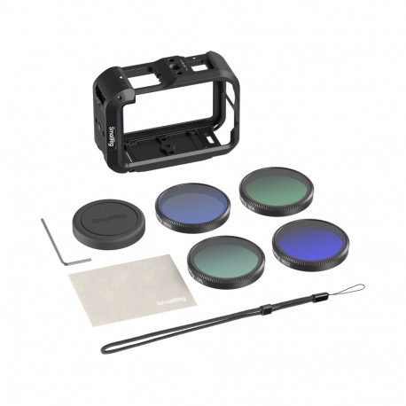 SmallRig kaamerakarkassikomplekt 6374 edasijõudnud koos filtritega DJI Osmo Action 6 jaoks