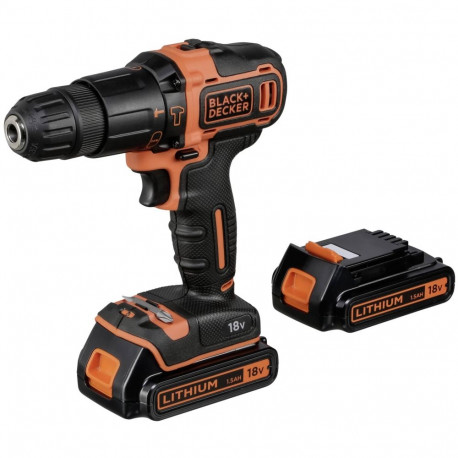 Black&Decker löökvasar 18v2G BDCHD18KB-QW 400mA laadijaga komplektkarbis 2batt