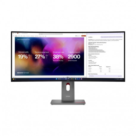 Lenovo | ThinkVision P40WD-40 | 39.7 " | IPS | WUHD | 21:9 | 120 Hz | 4ms GtG (Extreme mode) / 6ms G
