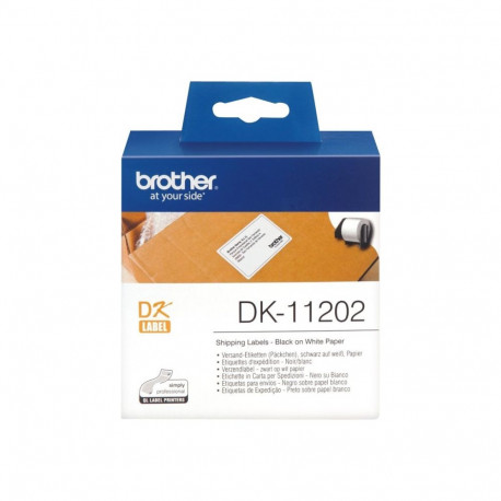 Brother DK-11202 valged saatmiskleebised DK 62mm x 100mm
