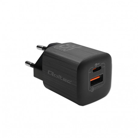 Mobile Charger - Qoltec 50764 35W Fast Charging Indoor Black
