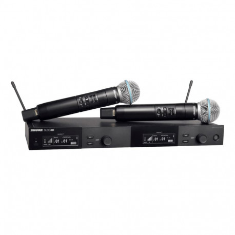 Microphone System - Shure SLXD24DE/B58 Dual Wireless Mic System 32 Channels