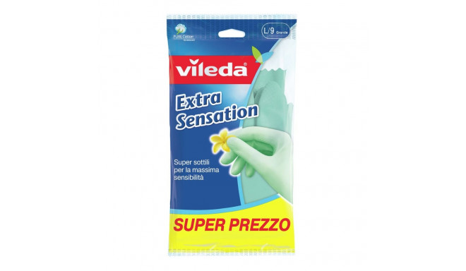Household Gloves - Vileda Extra Sensation Green