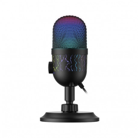 Microphone - Havit GK52 Gaming USB Cardioid with Mute Function and LED Backlight, Black