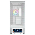 Computer Case - MODECOM Volcano AQ500 ARGB Midi ATX, micro ATX, Mini-ITX, White