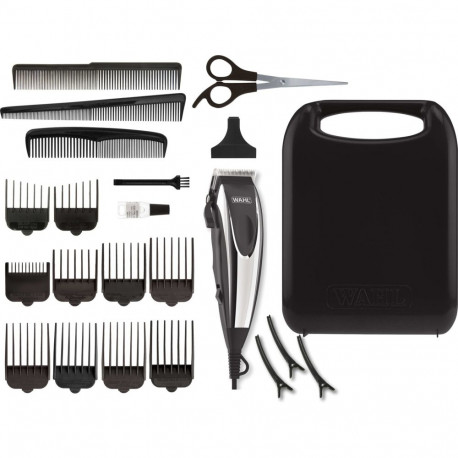 Hair Clipper - Wahl Home Pro 09243-2616, 8 Combs, Black/Metallic