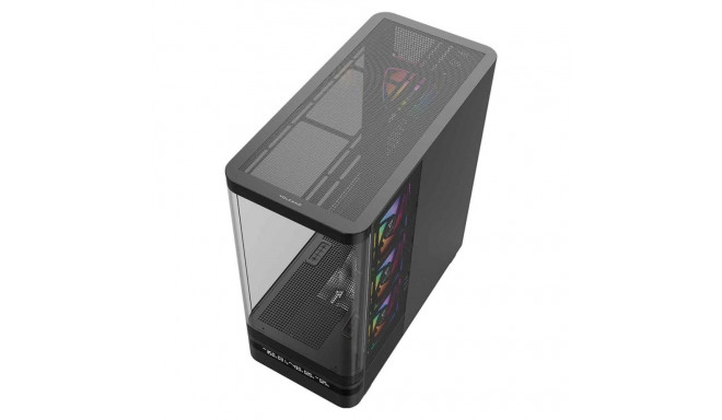 Computer Case - MODECOM Volcano AQ200 ARGB Midi ATX, tempered glass, black