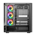 Computer Case - MODECOM Volcano AQ200 ARGB Midi ATX, tempered glass, black