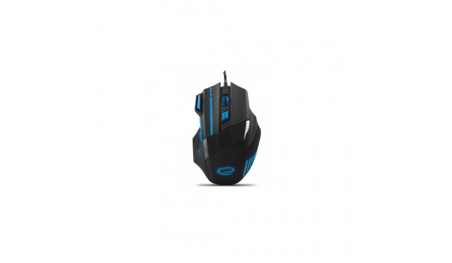Computer Mouse - Esperanza EGM201B Optical 2400 DPI 7 Buttons USB Type-A Blue/Black