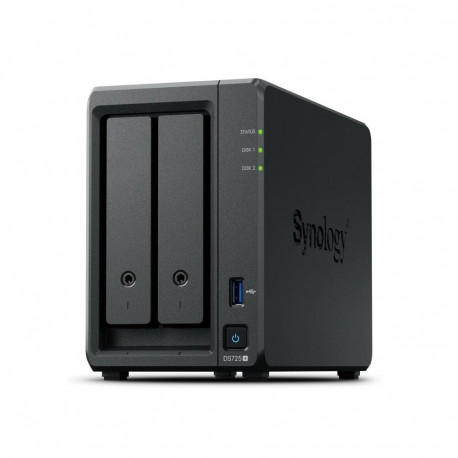 Network Attached Storage - Synology DiskStation DS725+ Ryzen R1600 4GB 0TB Black