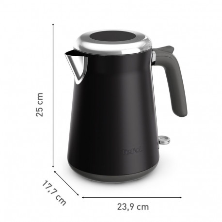 Electric Kettle - Tefal Collection KI6668E0 1.7L 2400W Stainless Steel Black