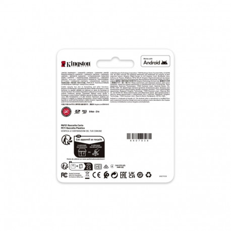 Memory Card - Kingston 256GB microSDXC Canvas Go Plus 200MB/s A2 U3 V30 + Adapter