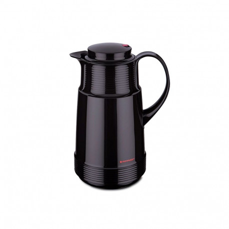 Thermos Jug - ROTPUNKT 1L Hot/Cold Retention 24/36h Black