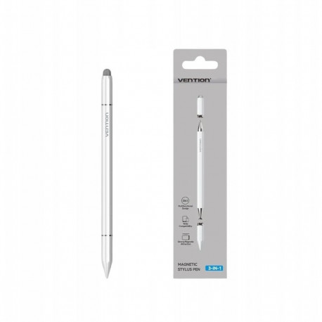 Stylus - Vention 3-in-1 Magnetic Stylus (18.2g, Touch Screen, White)