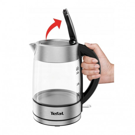 Electric Kettle - Tefal Ki772d 1.7l 2400w Stainless Steel, Transparent
