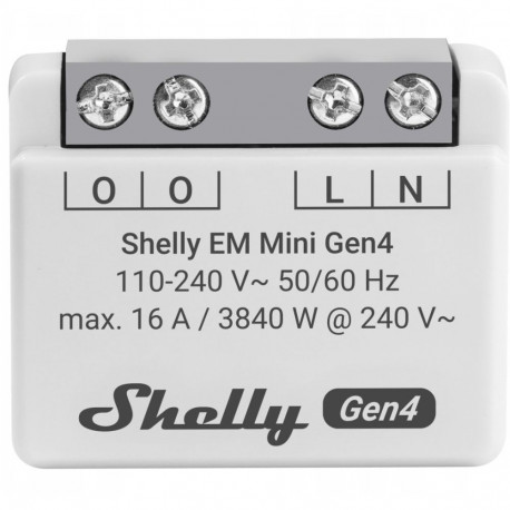 Smart Relay - Shelly EM Mini Gen4 WiFi Energy Monitor 110-240V Indoor