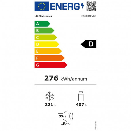 LG külmkapp GSXE81EVBD InstaView