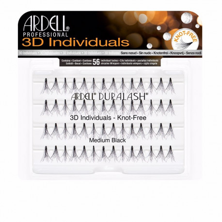ARDELL PESTAÑAS POSTIZAS 3D INDIVIDUALES #medium black 1 u