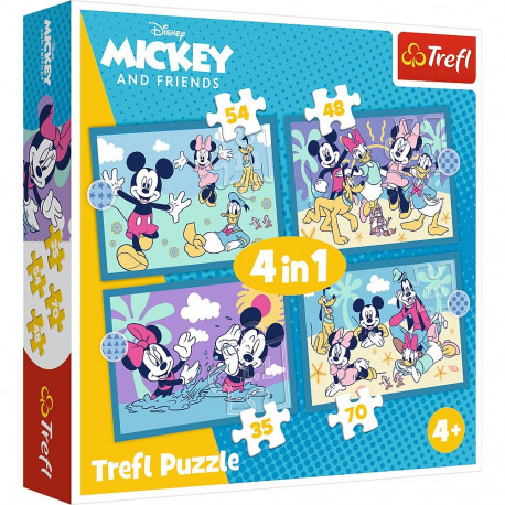 TREFL DISNEY Puzzle 4 in 1 set Mickey-Mouse