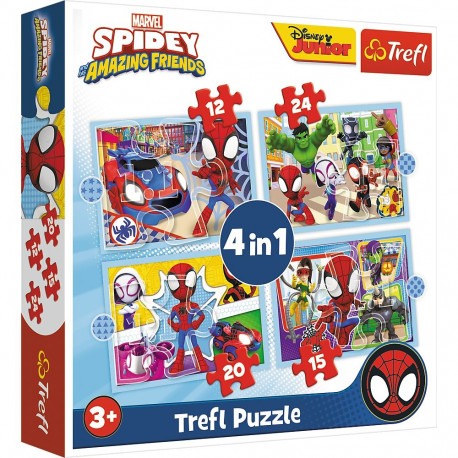 TREFL SPIDER-MAN Puzzle Set 4in1 Spidey