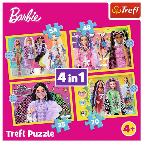 TREFL BARBIE Puzzle 4 in 1 set