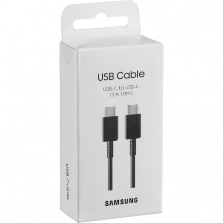 USB 2.0 Kabel EP-DX310 (3A), USB-C Stecker > USB-C Stecker (schwarz, 1,80 Meter)