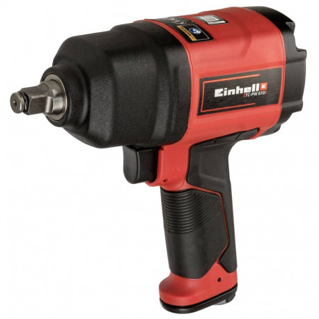 Druckluft-Schlagschrauber TC-PW 610 (schwarz/rot, Lösemoment 610 Nm, 1/2", inkl. 10 Stecknüsse)