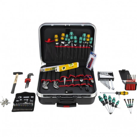 Werkzeugkoffer "BIG Basic Move" Mechanik, 90-teilig (schwarz, mit Werkzeug-Sortiment für H