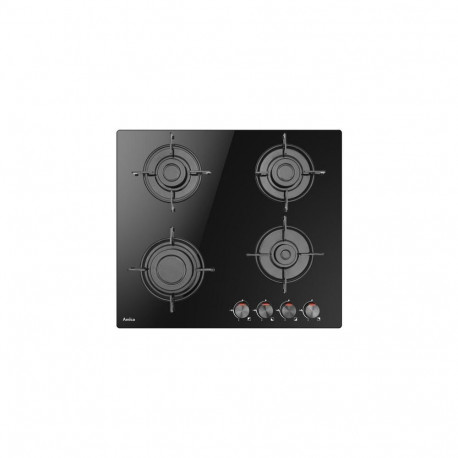 Amica PPGCD6100BoB Black Built-in 59 cm Gas 4 zone(s)