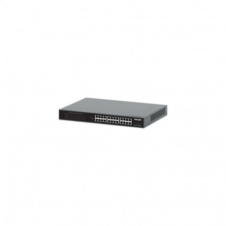 Intellinet 24-Port Gigabit Ethernet PoE+ Switch with 2 SFP Ports IEEE 802.3at/af (PoE+/PoE) Complian